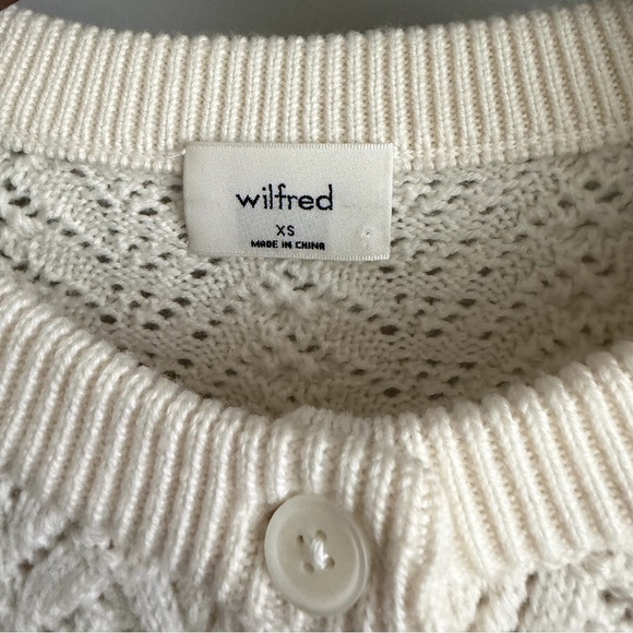 Aritzia Wilfred Spring Cardigan in Light Birch, XS - Picture 8 of 8